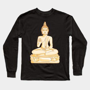 Gold Buddha Long Sleeve T-Shirt